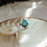 The Altar Ring in Campitos Turquoise (Size 7.5) - Golden Road Crafted