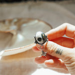 The Altar Ring in Ocean Jasper (Size 8.5) - Golden Road Crafted
