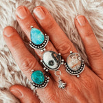 The Altar Ring in Ocean Jasper (Size 8.5) - Golden Road Crafted