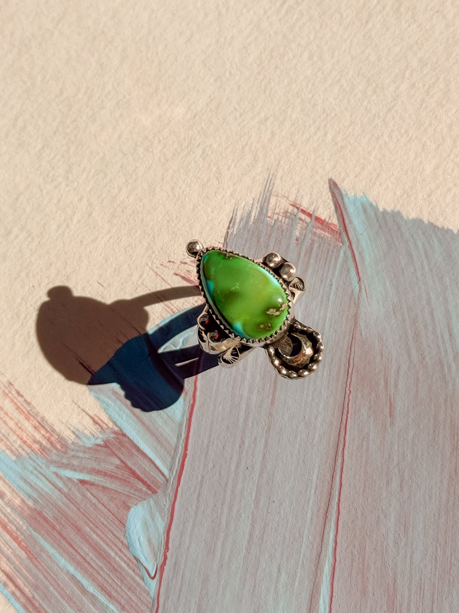 The Atlas Ring in Sonoran Mtn (Size 7) - Golden Road Crafted