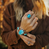 The Blue Sky Ring (Size 8.25) - Golden Road Crafted