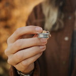 The Blue Sky Ring (Size 8.25) - Golden Road Crafted