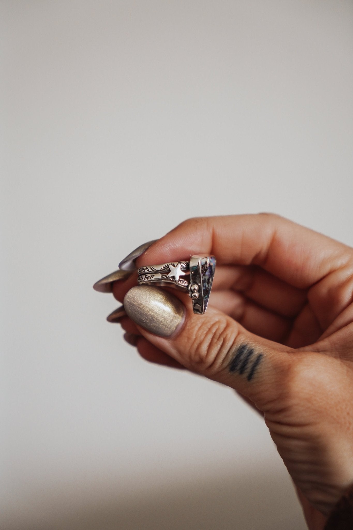 The Boulder Opal Ring (Size 7) - Golden Road Crafted