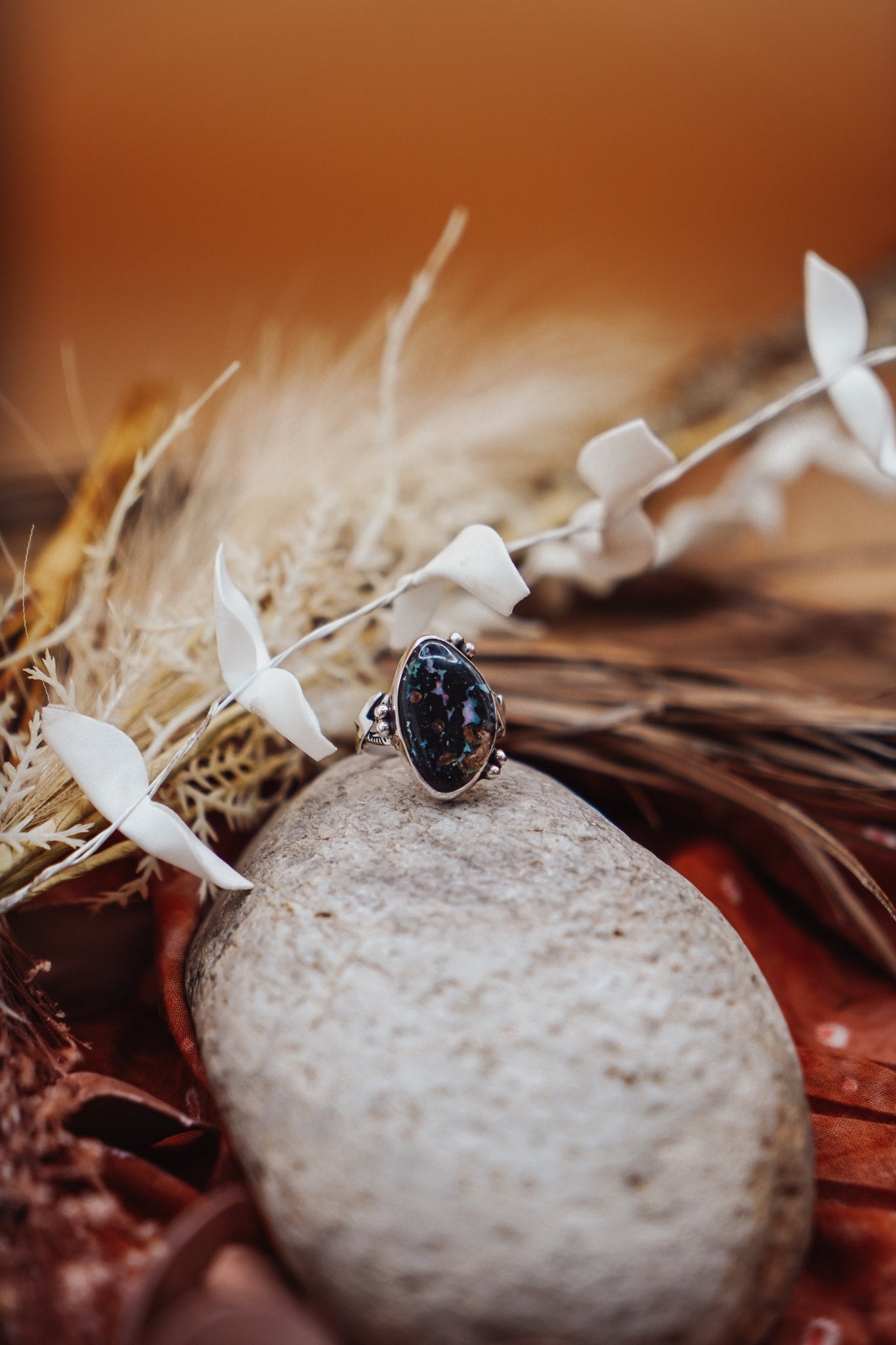 The Boulder Opal Ring (Size 9) - Golden Road Crafted