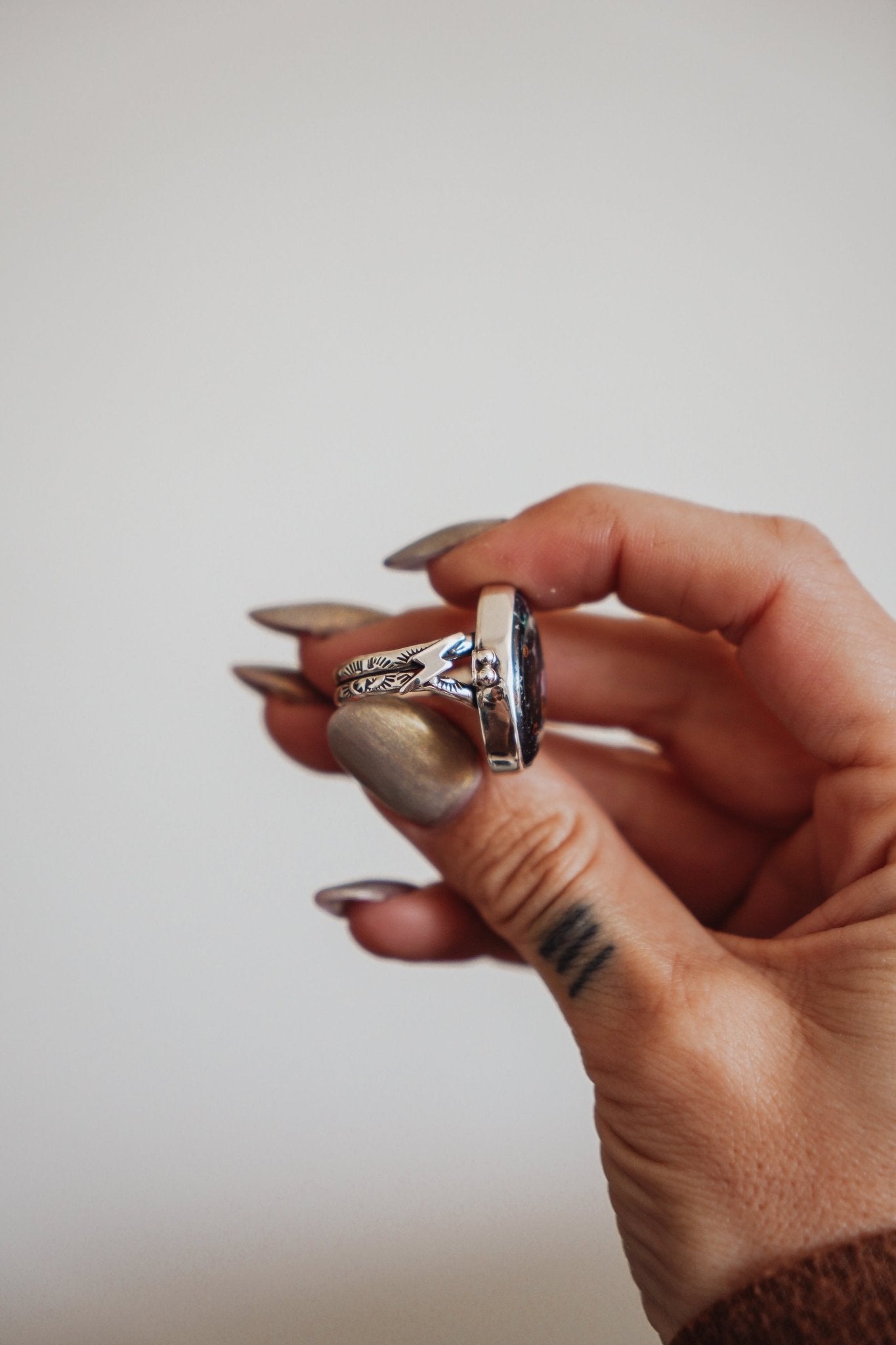 The Boulder Opal Ring (Size 9) - Golden Road Crafted