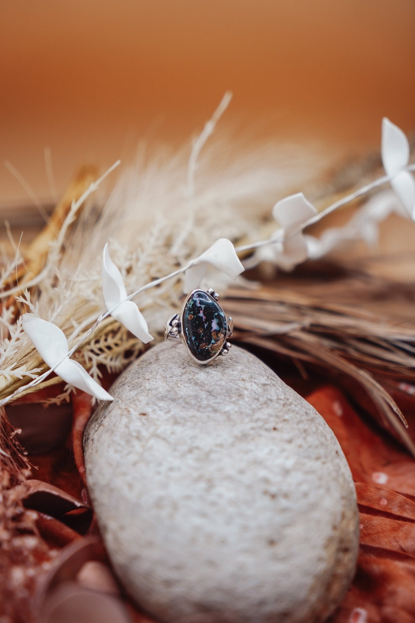 The Boulder Opal Ring (Size 9) - Golden Road Crafted