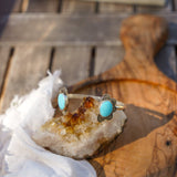 The Canyon Wrap Cuff in Campitos Turquoise - Golden Road Crafted