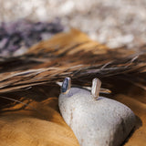 The Canyon Wrap Cuff in Pearl & Kyanite - Golden Road Crafted