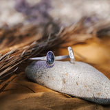 The Canyon Wrap Cuff in Pearl & Kyanite - Golden Road Crafted
