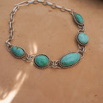 The Desert Cloud Choker in Royston Turquoise - Golden Road Crafted