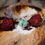 The Desert Compass Ring in Royston Turquoise (Size 8.5) - Golden Road Crafted