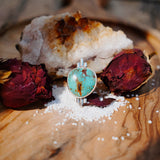 The Desert Compass Ring in Royston Turquoise (Size 8.5) - Golden Road Crafted