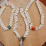 The Desert Dune Choker in Magnesite with Coral - Golden Road Crafted