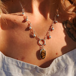 The Drippidy Drop Necklace in Hubei Turquoise - Golden Road Crafted