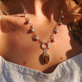 The Drippidy Drop Necklace in Hubei Turquoise - Golden Road Crafted