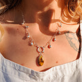 The Drippidy Drop Necklace in Hubei Turquoise - Golden Road Crafted