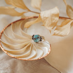 The Ellipsis Ring in Golden Hills Turquoise (Size 7) - Golden Road Crafted