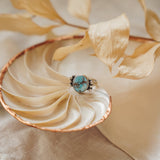 The Ellipsis Ring in Golden Hills Turquoise (Size 7) - Golden Road Crafted