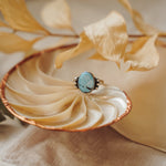The Ellipsis Ring in Golden Hills Turquoise (Size 7.5) - Golden Road Crafted