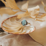 The Ellipsis Ring in Golden Hills Turquoise (Size 7.5) - Golden Road Crafted