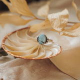 The Ellipsis Ring in Golden Hills Turquoise (Size 7.5) - Golden Road Crafted