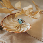 The Ellipsis Ring in Golden Hills Turquoise (Size 8.75) - Golden Road Crafted