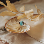 The Ellipsis Ring in Golden Hills Turquoise (Size 8.75) - Golden Road Crafted