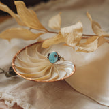 The Ellipsis Ring in Golden Hills Turquoise (Size 8.75) - Golden Road Crafted