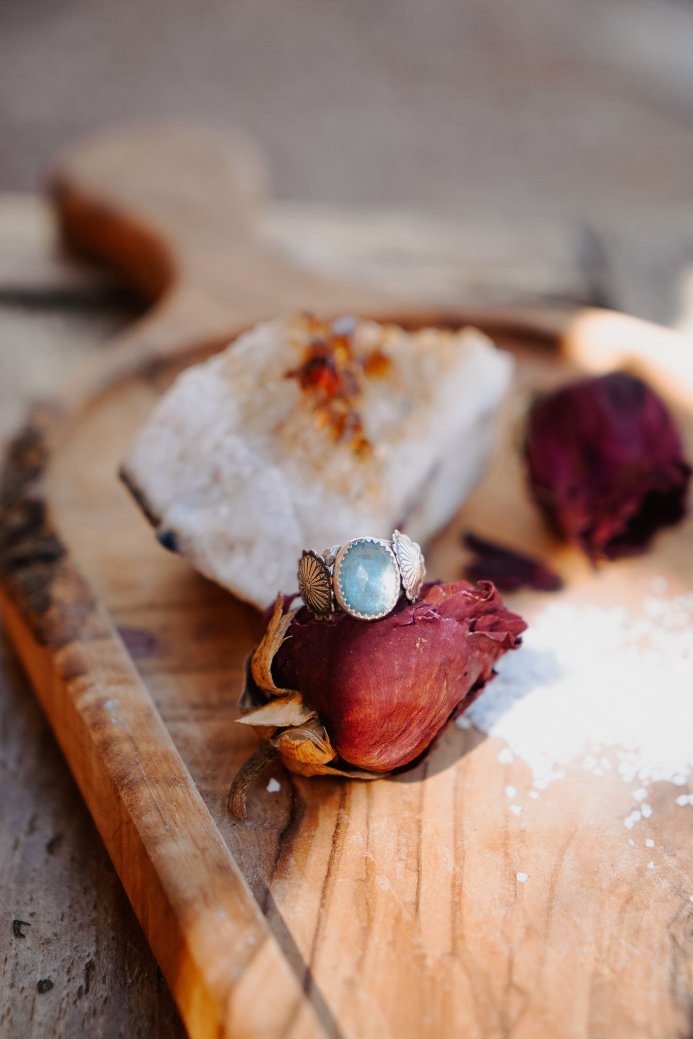 The Fancy Concho Ring (Size 6.5) - Golden Road Crafted