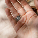 The Flora Ring in Sonoran Mountain Turquoise (Size 6.75) - Golden Road Crafted