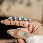 The Golden Sun Ring in Golden Hills Turquoise (Choose your size) - Golden Road Crafted