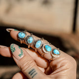 The Golden Sun Ring in Golden Hills Turquoise (Choose your size) - Golden Road Crafted