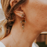 The Harvest Earrings in Montana Agate - Golden Road Crafted