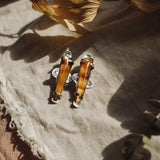 The Harvest Earrings in Montana Agate - Golden Road Crafted