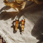 The Harvest Earrings in Montana Agate - Golden Road Crafted
