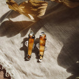 The Harvest Earrings in Montana Agate - Golden Road Crafted