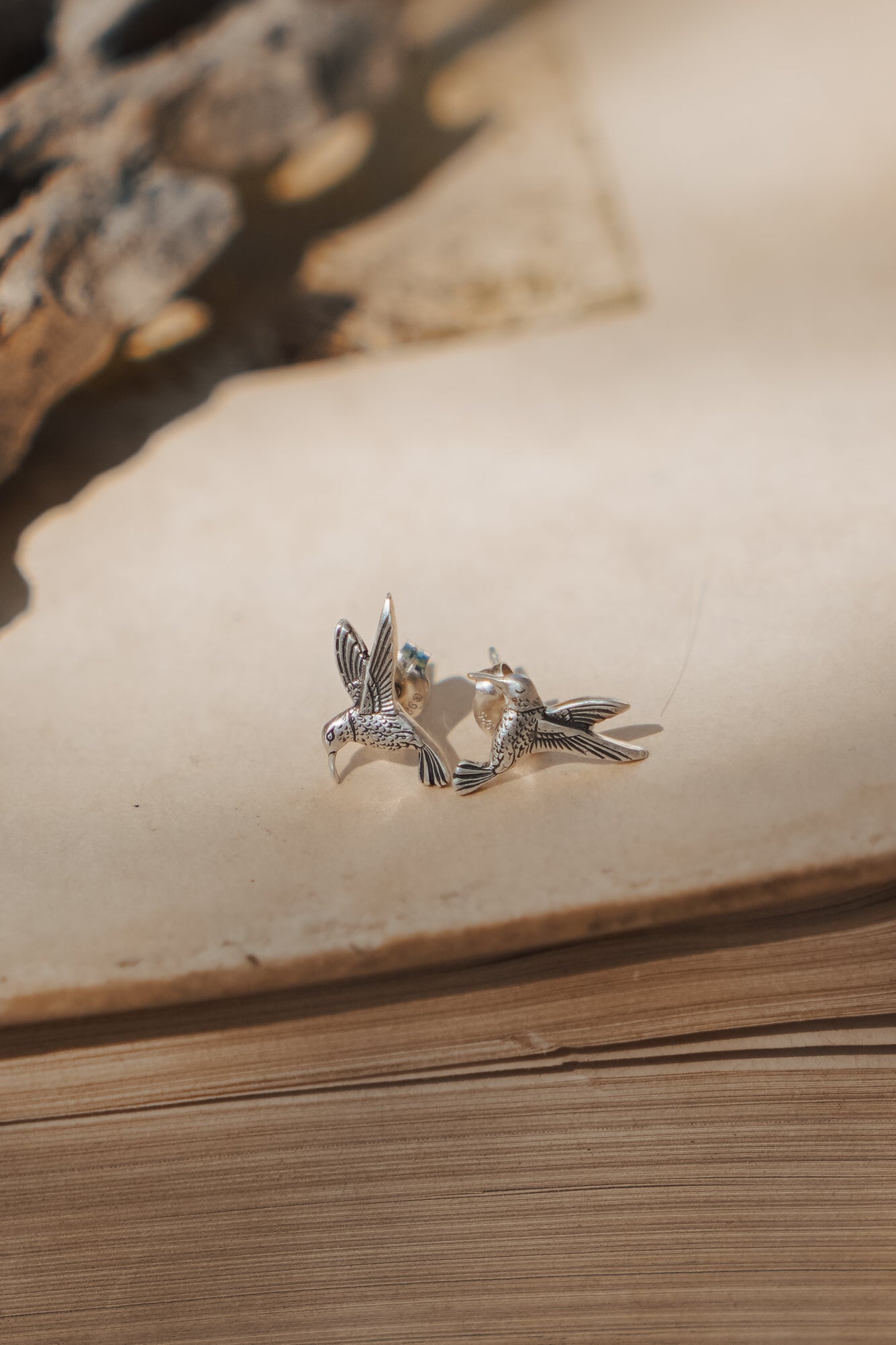 The Hummingbird Studs - Golden Road Crafted