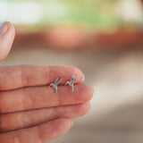 The Hummingbird Studs - Golden Road Crafted