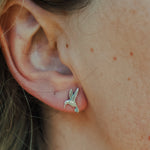 The Hummingbird Studs - Golden Road Crafted