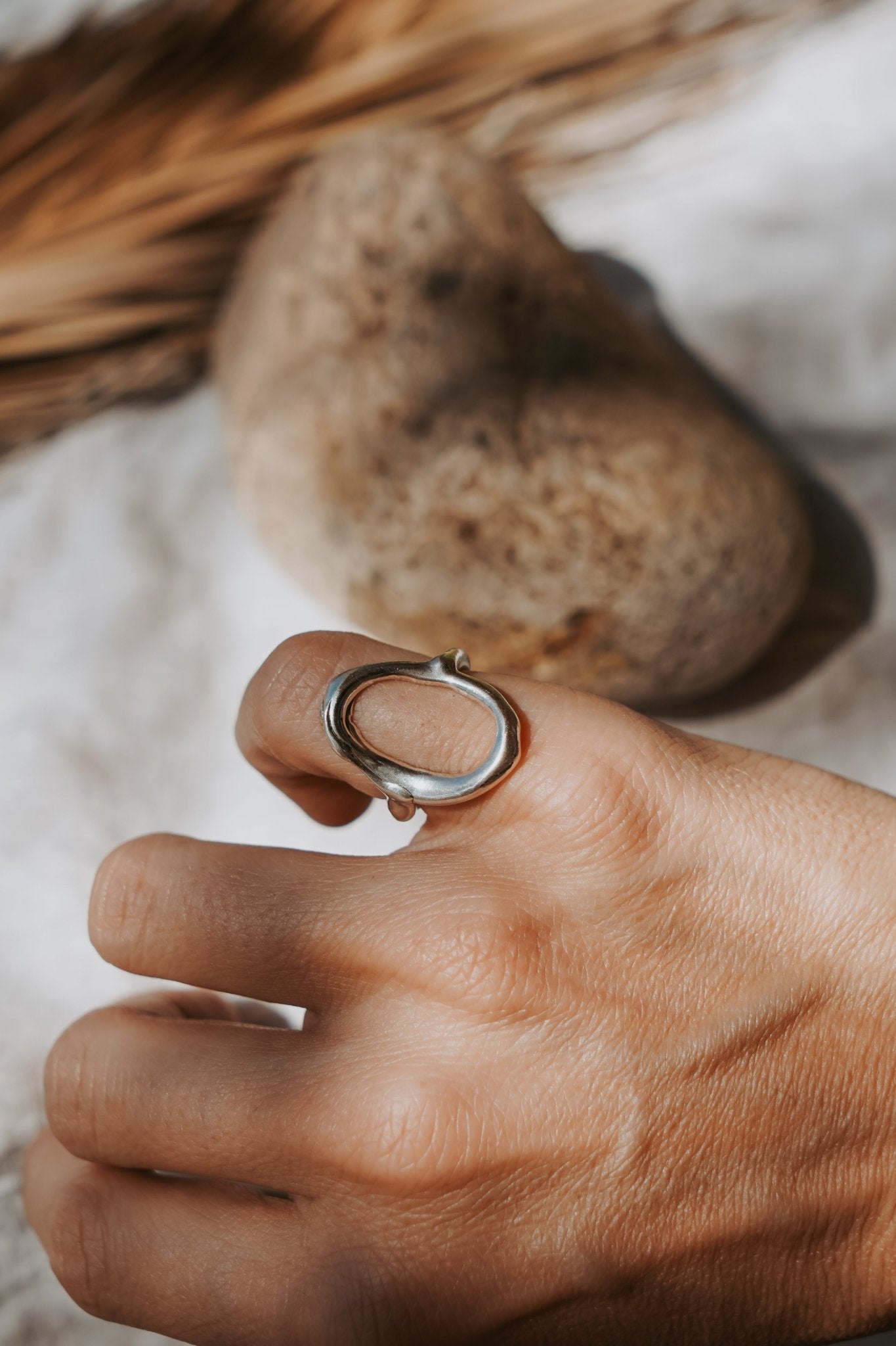 The Intueri Ring (Size 5.5) - Golden Road Crafted