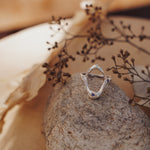 The Intueri Ring with Lab - grown Sapphire (Size 10) - Golden Road Crafted