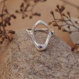 The Intueri Ring with Lab - grown Sapphire (Size 10) - Golden Road Crafted
