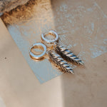 The Leaf Whisper Earrings - Golden Road Crafted