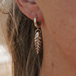 The Leaf Whisper Earrings - Golden Road Crafted