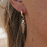 The Leaf Whisper Earrings - Golden Road Crafted
