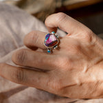 The Lover's Ring in Pink Dahlia (Size 7) - Golden Road Crafted