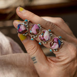 The Lover's Ring in Pink Dahlia (Size 8) - Golden Road Crafted