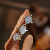 The Luna Visage Ring (Size 7) - Golden Road Crafted