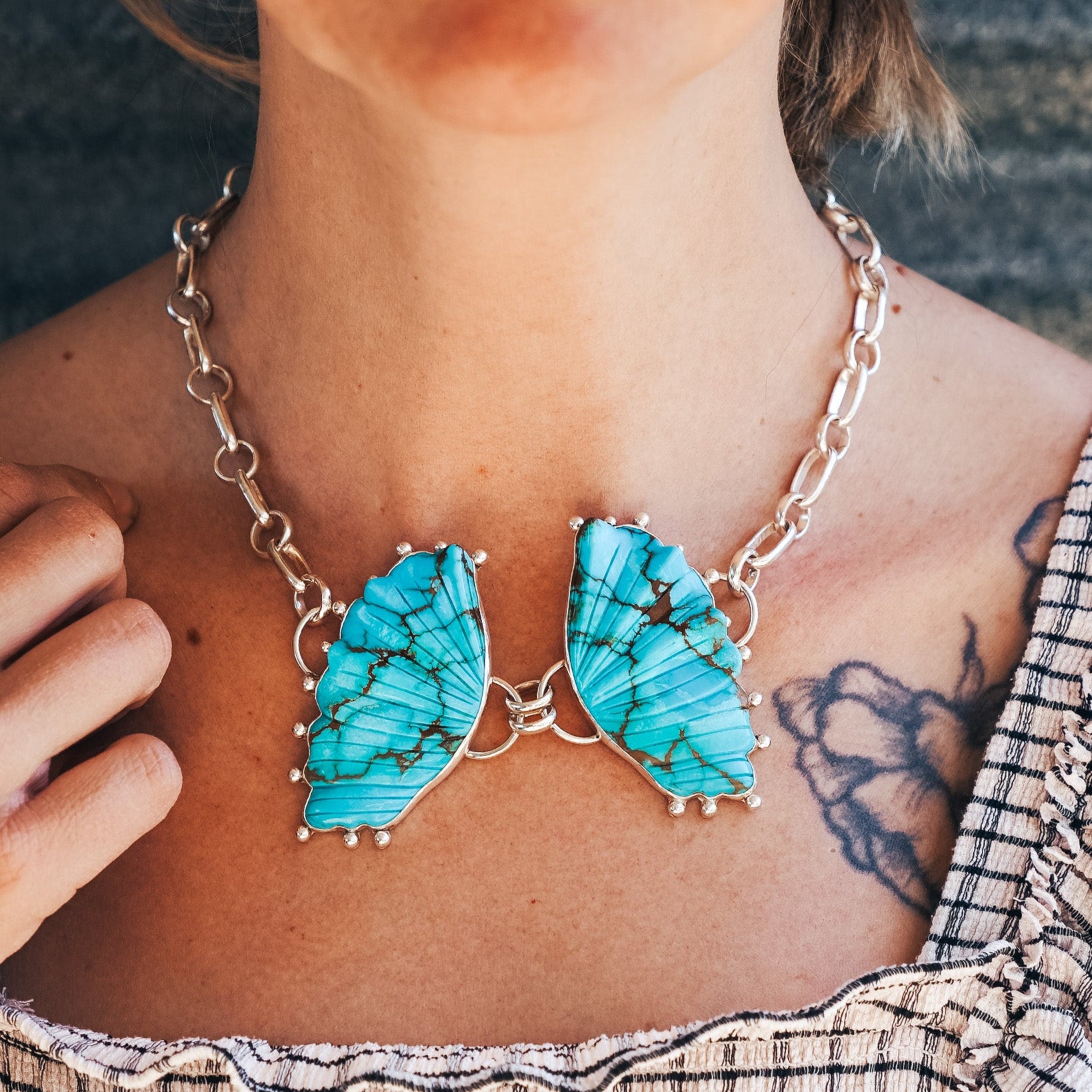 The Mariposa Necklace - Golden Road Crafted