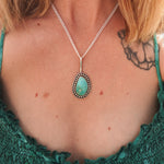The Mirage Pendant in Royston Turquoise - Golden Road Crafted